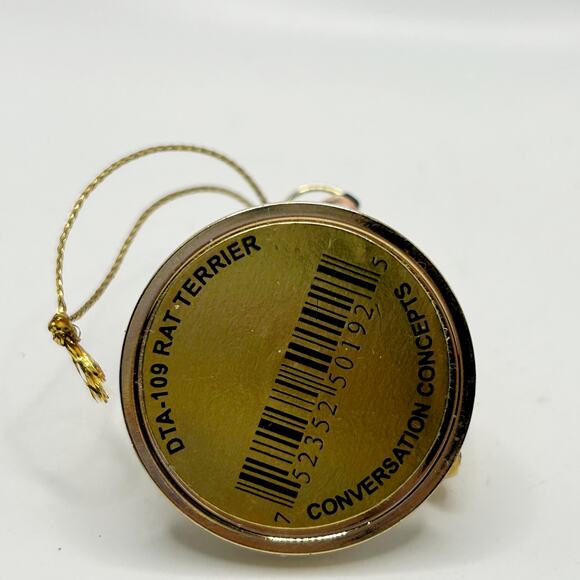 Rat Terrier Dog Christmas Ornament Angel Figurine Hand Painted Convo Concepts - Picture 5 of 5